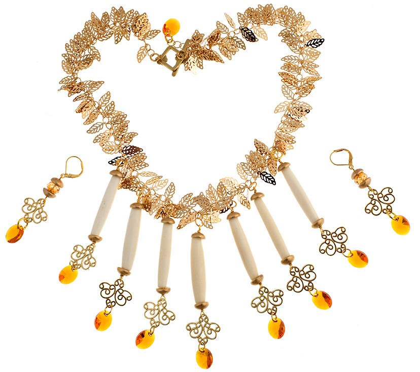 Acrylic Hairbone Pipe Necklace by Fernando DaSilva