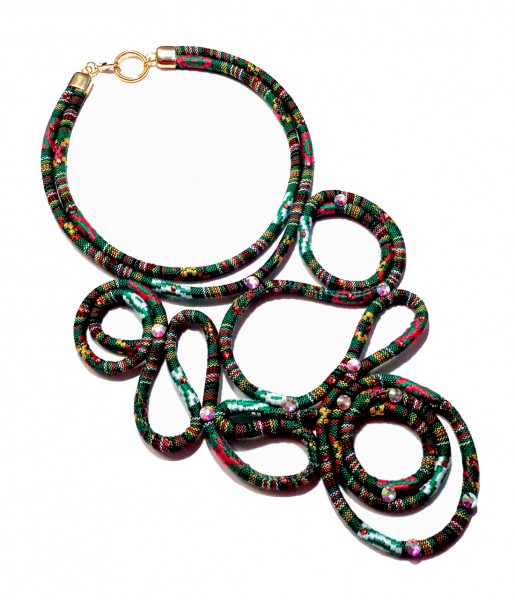Global Chic Tapestry Cord Necklace by Carmi Cimicata and Nancy Donaldson