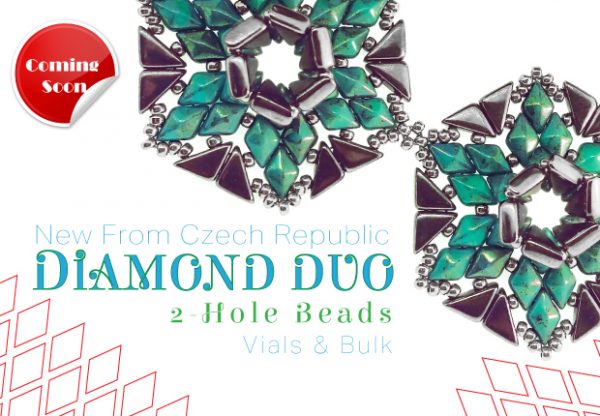 Czech Glass-DIAMOND DUO Beads
