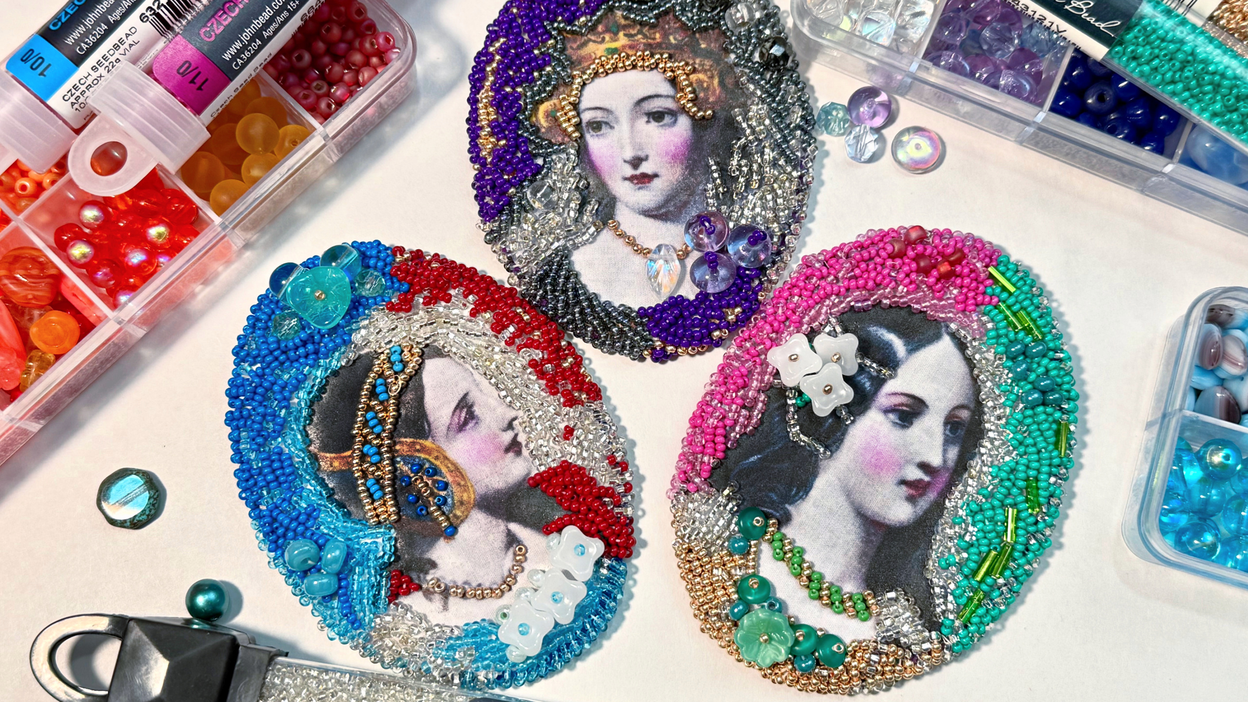 Beaded Brooches Beauty 1