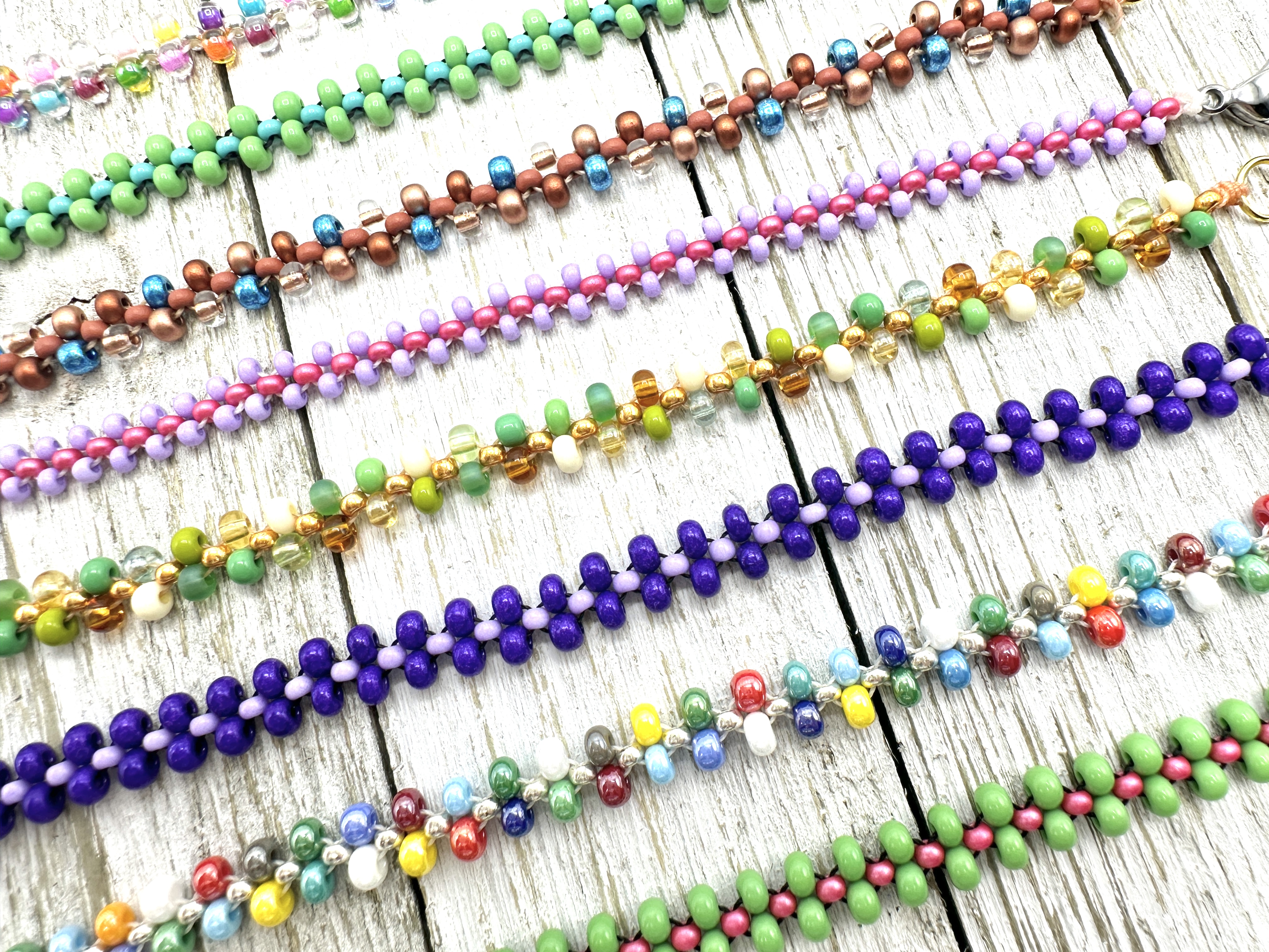 Michaels Criss Cross Seed bead Bracelets-1