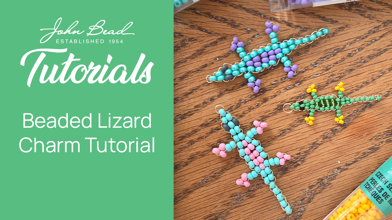 Beaded-Lizard-Charm-Tutorial